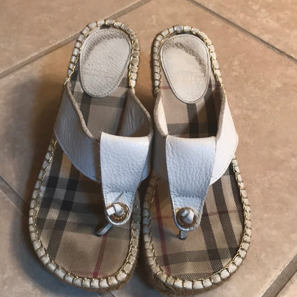 Burberry wedge sandals